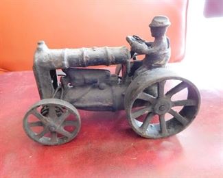 Cast Iron Toy Tractor
