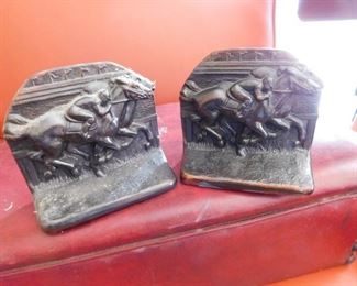 Horse Racing Themed Bookends
