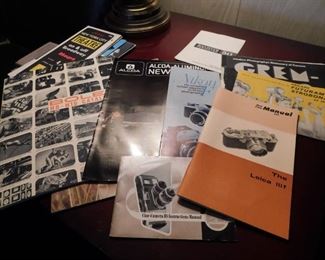 Numerous Vintage Camera Catalogs and Brochures