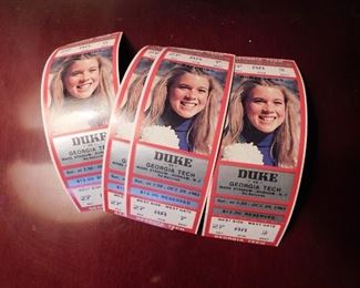 1970's Duke vs. Georgia Tech Ticket Stubs 