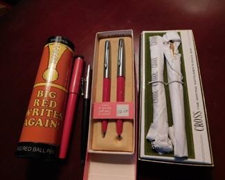 Vintage Cross and Parker Pens in Boxes