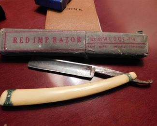 Red Imp Straight Razor in Original Box