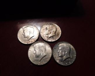 Silver Kennedy Half Dollars