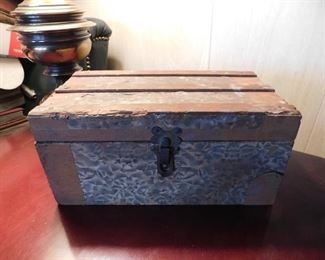 Small Antique Doll Trunk