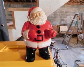 Vintage Plastic Santa Bank