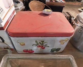 Tin Litho Bread Box