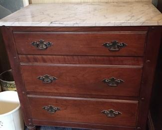 Marble Top 3 Drawer Chest