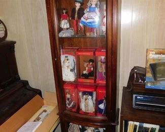 Display Cabinet with Peggy Nesbit Dolls