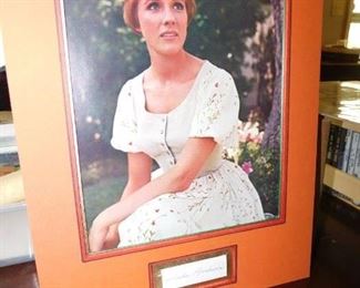 Julie Andrews Photograph with Cut Autograph