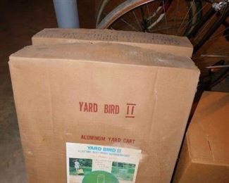Vintage Yard Bird Lawn Carts in Original Box