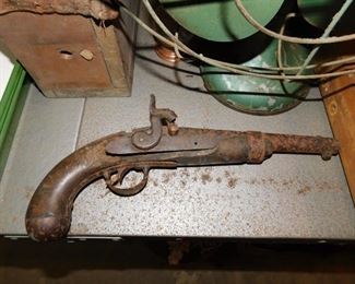 Old Percussion Pistol for Parts