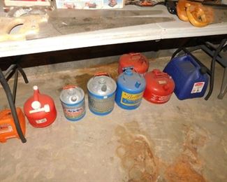 Old Galvanized Gas Cans