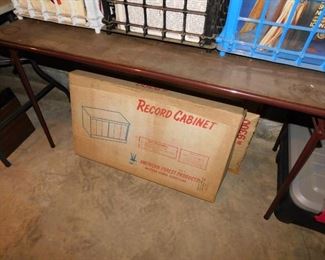 Vintage Record Cabinets in Box