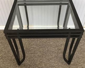 Glass Top Side Table https://ctbids.com/#!/description/share/363847