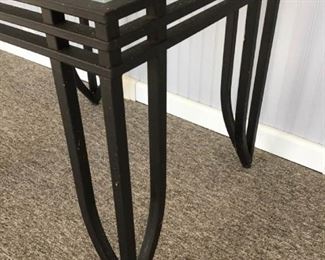 Beveled Glass top and Wrought Iron Side Table #2 https://ctbids.com/#!/description/share/363850