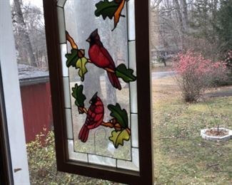 Stain Glass Window Framed Art and Table Runner https://ctbids.com/#!/description/share/363876
