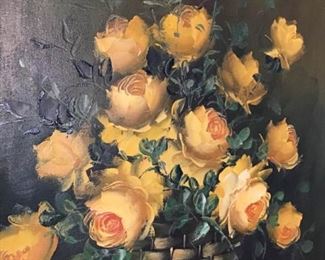 Yellow Roses Oil Painting https://ctbids.com/#!/description/share/363884