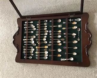Collectible Spoons From Around the World Display Case https://ctbids.com/#!/description/share/363886