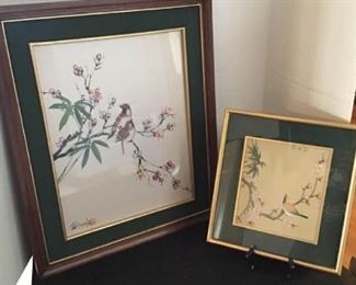Asian Artwork - Bird and Flower https://ctbids.com/#!/description/share/364033