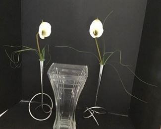 Glass and Chrome Vases https://ctbids.com/#!/description/share/363923