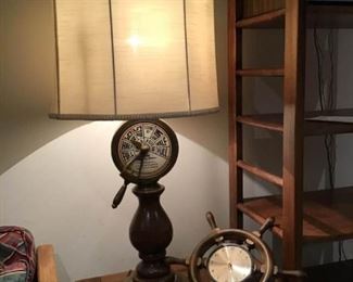 Unique Nautical Lamp and Clock https://ctbids.com/#!/description/share/364056