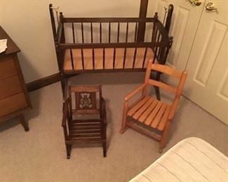 Cradle and Children's Rocking Chairs https://ctbids.com/#!/description/share/364068