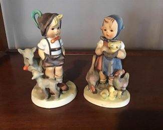 Hummel Figurines - "Little Goat Herder" & "Feeding Time"      https://ctbids.com/#!/description/share/363958