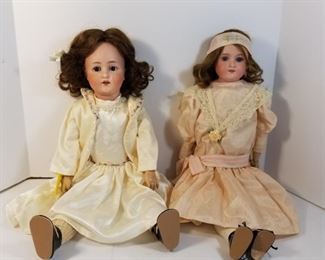 2 Antique German Bisque & Composite Dolls  https://ctbids.com/#!/description/share/362539