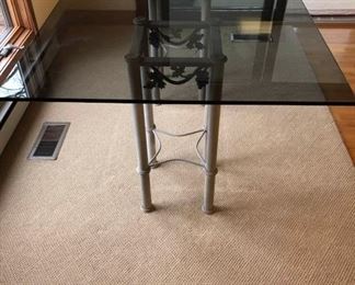 Glass Tabletop With Metal Bases https://ctbids.com/#!/description/share/362547