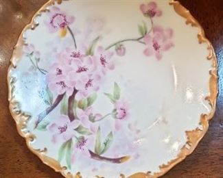 $12 - Item #60: Hand painted ceramic dish. See next photos for back/mark