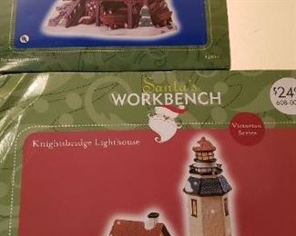 $20 - Item # 96: Christmas house lot of 2