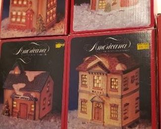 $20 - Item # 95: Christmas house lot of 4