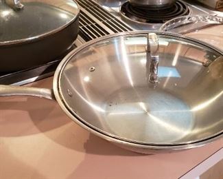 $20 - Item #142: Stainless steel wok style pan