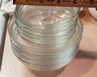 $10 - Item #149: Small glass bowl set, 8