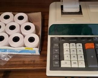 $20 - Item #194: Electric Calculator and paper rolls, works!