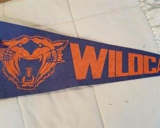 $3 - Item #36: Vintage Wildcats pennant flag