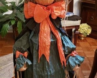 $15 - Item #190: Halloween standing "straw" witch, about 48"