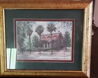 $15 - Item #216: Art print of Mercer house, Savannah