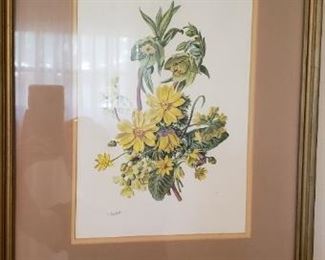 $20 - Item #219: Art print of flowers