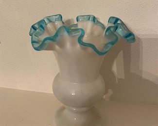 $12 - Item #237: Silver Crest Blue Vase