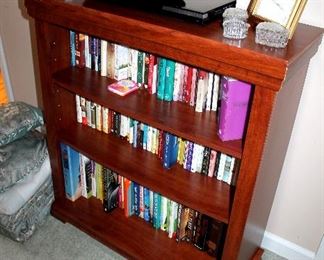 Small bookcase, books