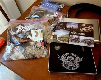 Harley-Davidson pins / patches and other accessories