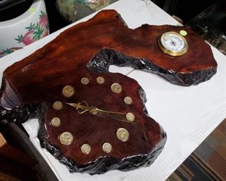 Burlwood clock, discounted price now $32.50
***Please note: California sales tax will be charged on all purchases unless you have a valid California resale certificate on file with us.***