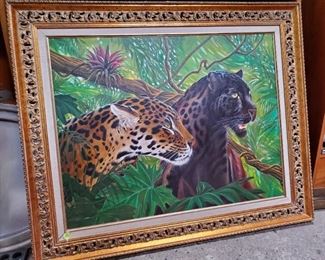 Oil on Canvas Leopard Painting, discounted price now $137.50
***Please note: California sales tax will be charged on all purchases unless you have a valid California resale certificate on file with us.***