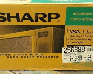 New in Box, Sharp Microwave, discounted price now $75
***Please note: California sales tax will be charged on all purchases unless you have a valid California resale certificate on file with us.***