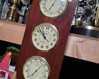 Sunbeam clock/thermometer/barometer, discounted price now $15
***Please note: California sales tax will be charged on all purchases unless you have a valid California resale certificate on file with us.***