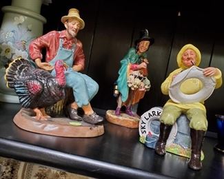Royal Doulton figurines, L to R: Thanksgiving, discounted price now $22.50; The Mask Seller (SOLD); The Boatman (SOLD)
***Please note: California sales tax will be charged on all purchases unless you have a valid California resale certificate on file with us.***