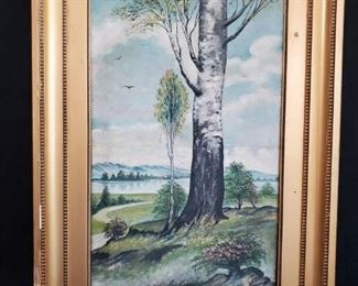Framed original L. Van Camp landscape painting, 18” w x 26” h - discounted price now $25
***Please note: California sales tax will be charged on all purchases unless you have a valid California resale certificate on file with us.***