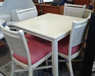 McGuire Game Table & 4 Chairs – discounted price now $197.50
***Please note: California sales tax will be charged on all purchases unless you have a valid California resale certificate on file with us.***