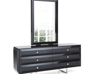Aesara Geometric 6 Drawer Double Dresser (No Mirror)
